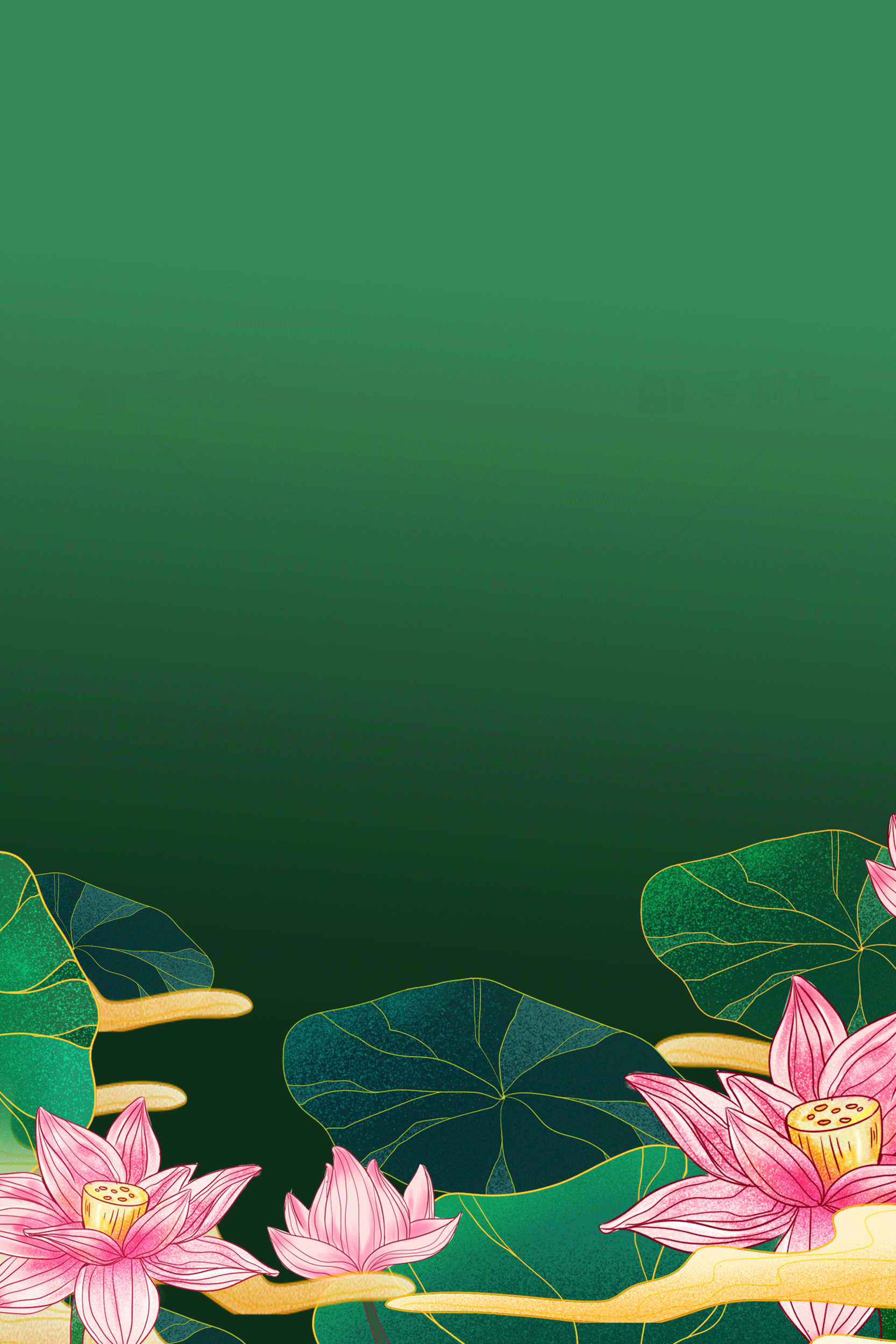 唯美荷花背景图片素材