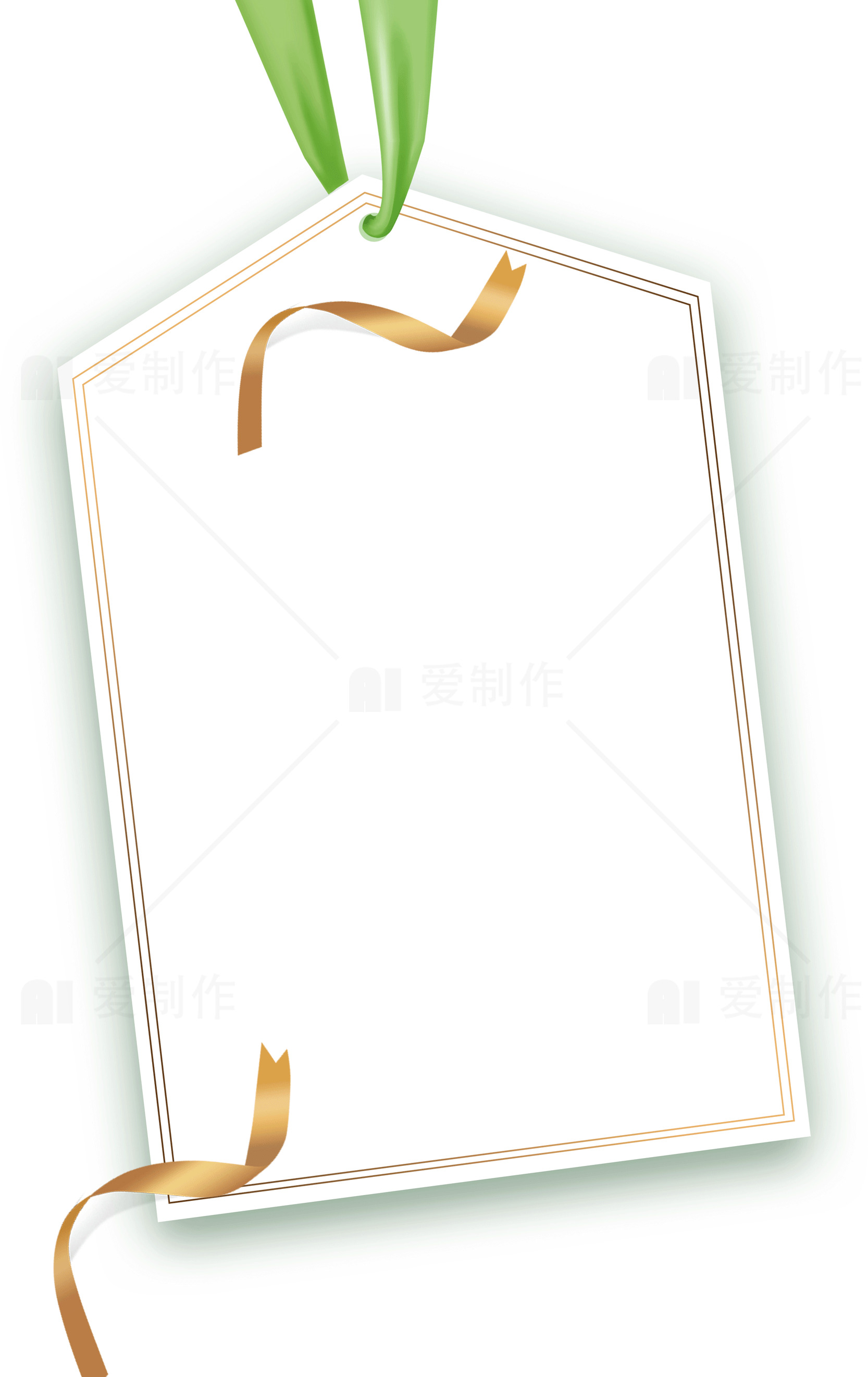 简约风格的空白标签设计素材
