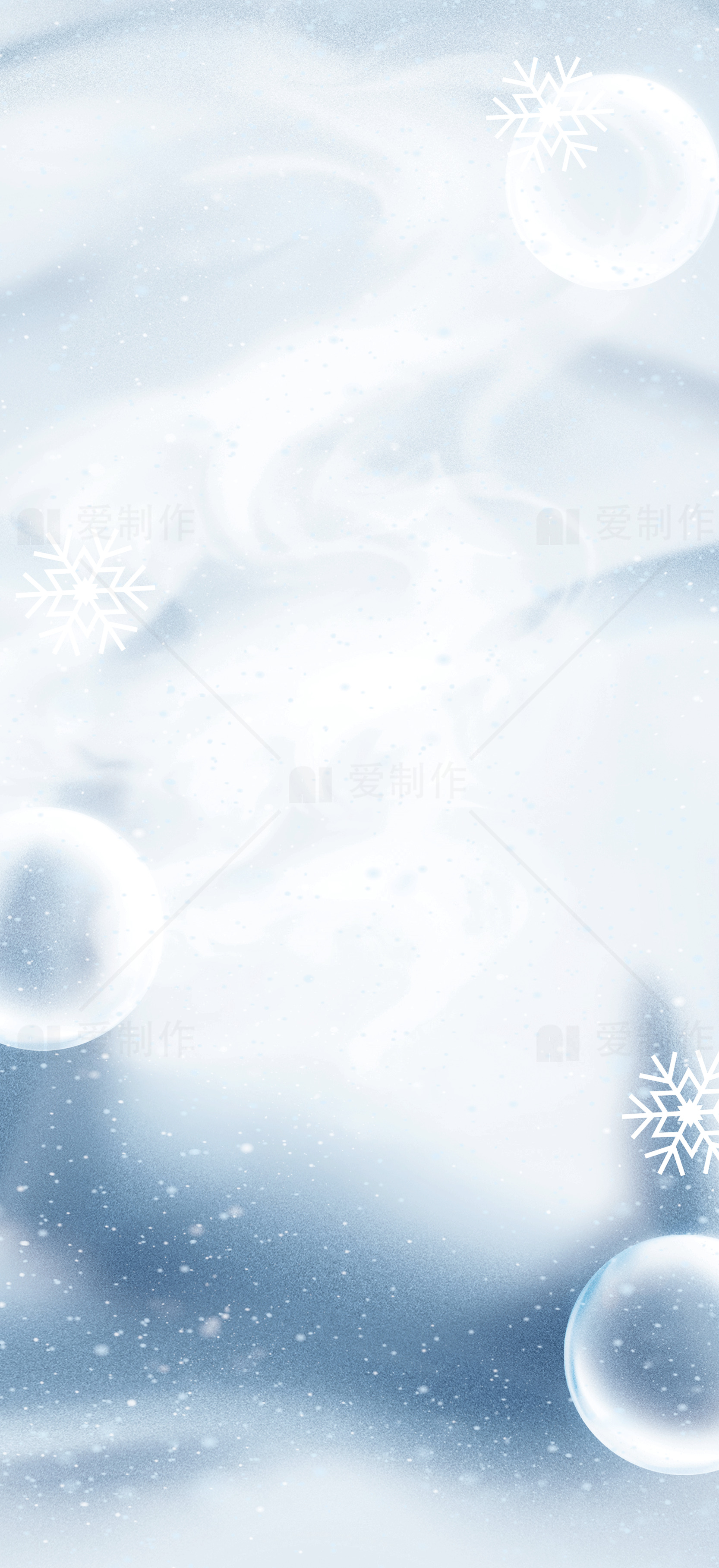 冬季雪花背景图片素材