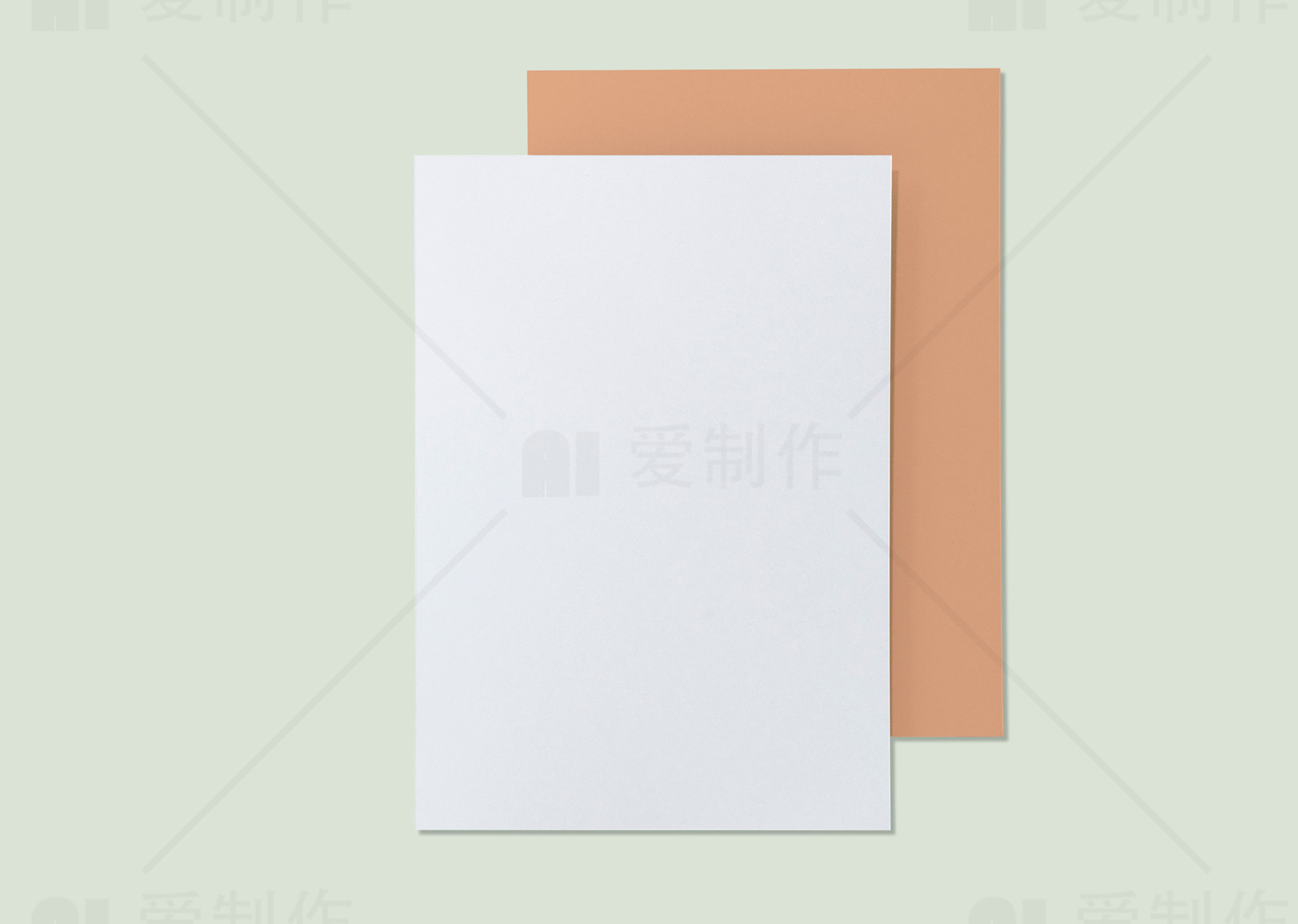 简约风格的白色和棕色纸张背景图片素材