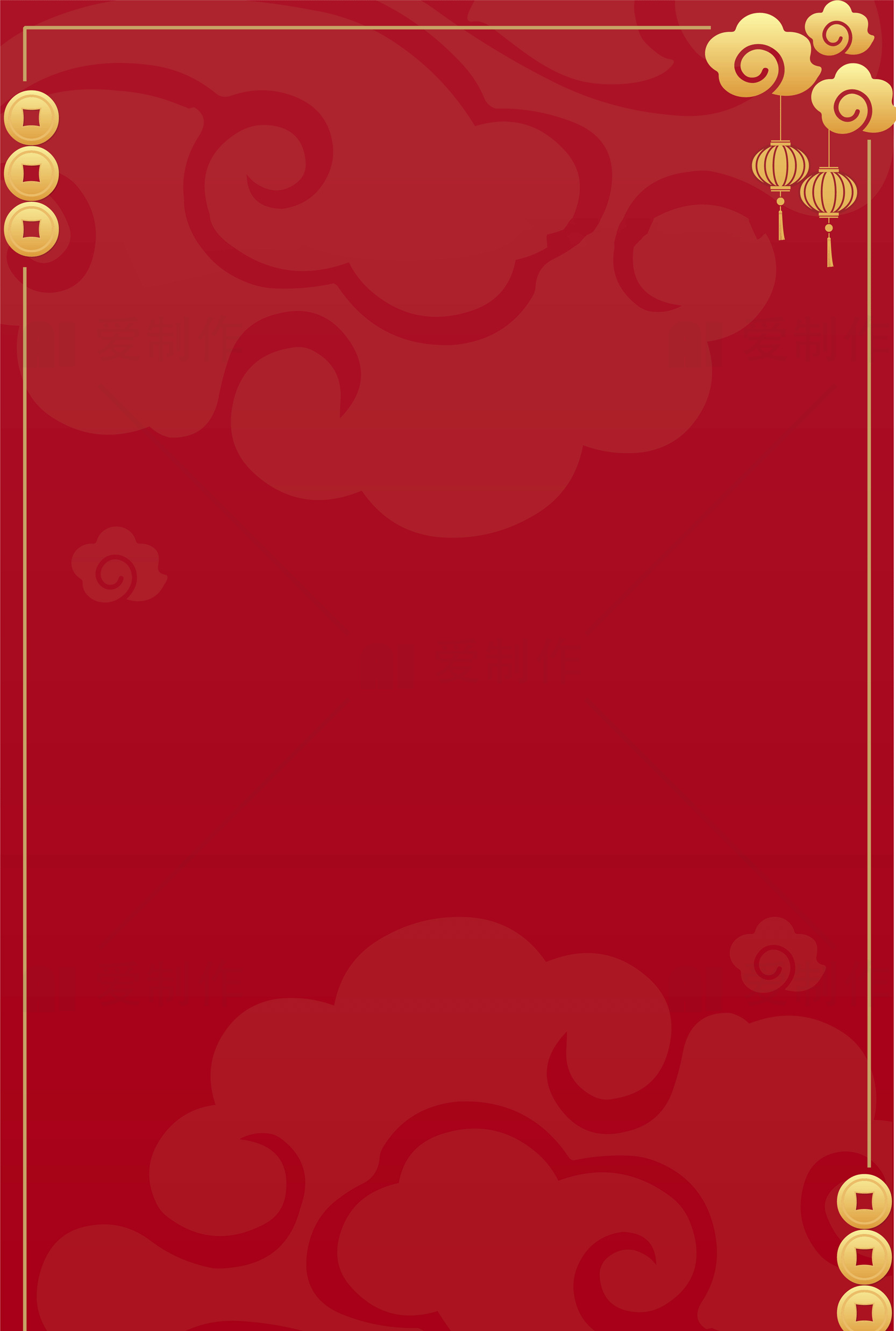 中国风红色背景图片素材