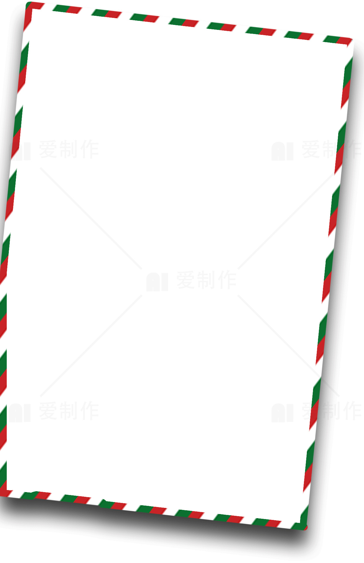 圣诞节信封模板素材