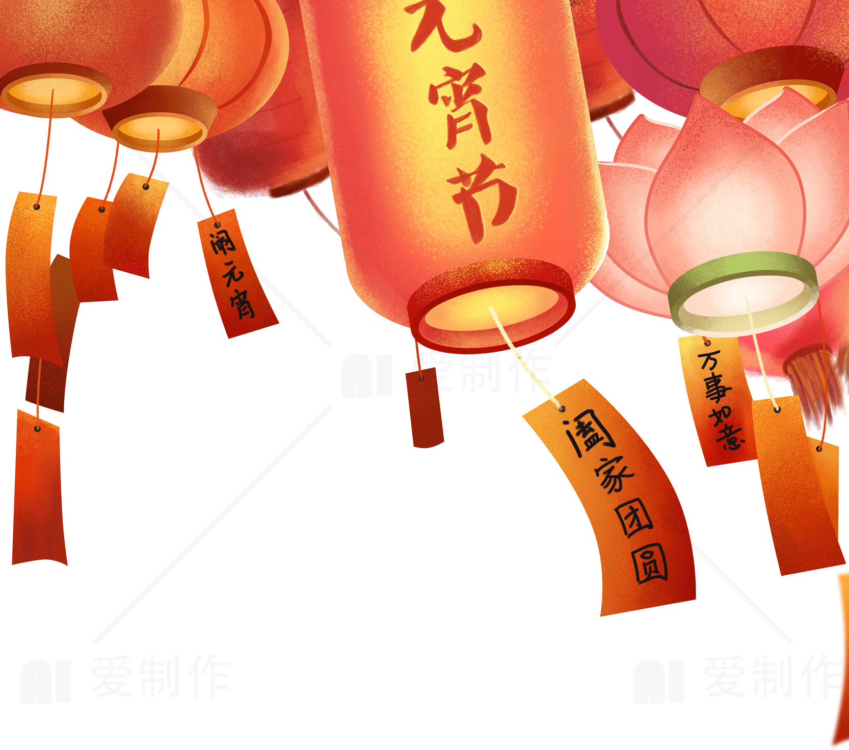 元宵节灯笼图片 - 传统节日庆祝素材