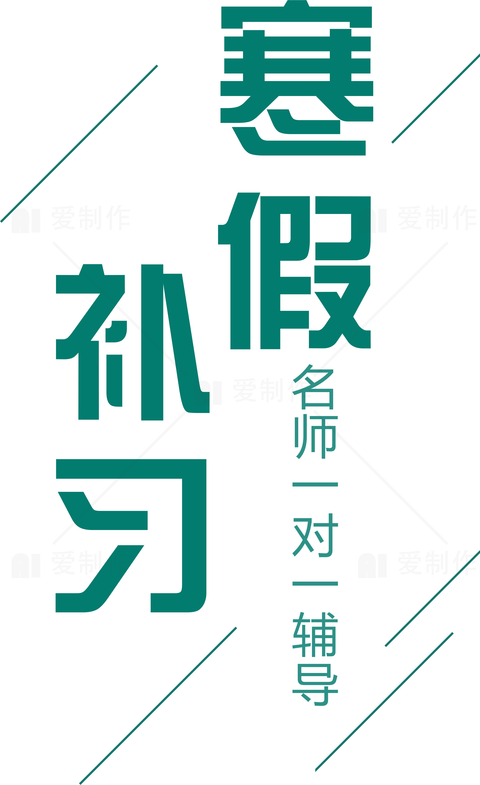 寒假补习名师一对一辅导素材