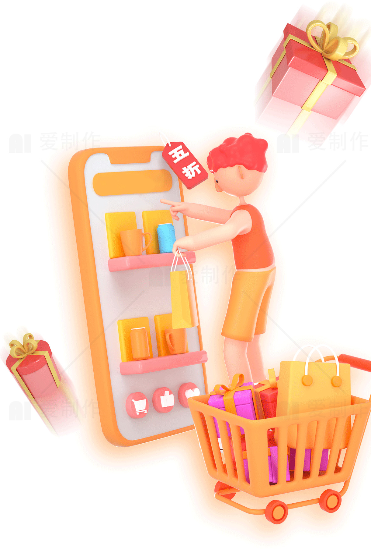 五折优惠购物狂欢：享受超值折扣的最佳时机素材