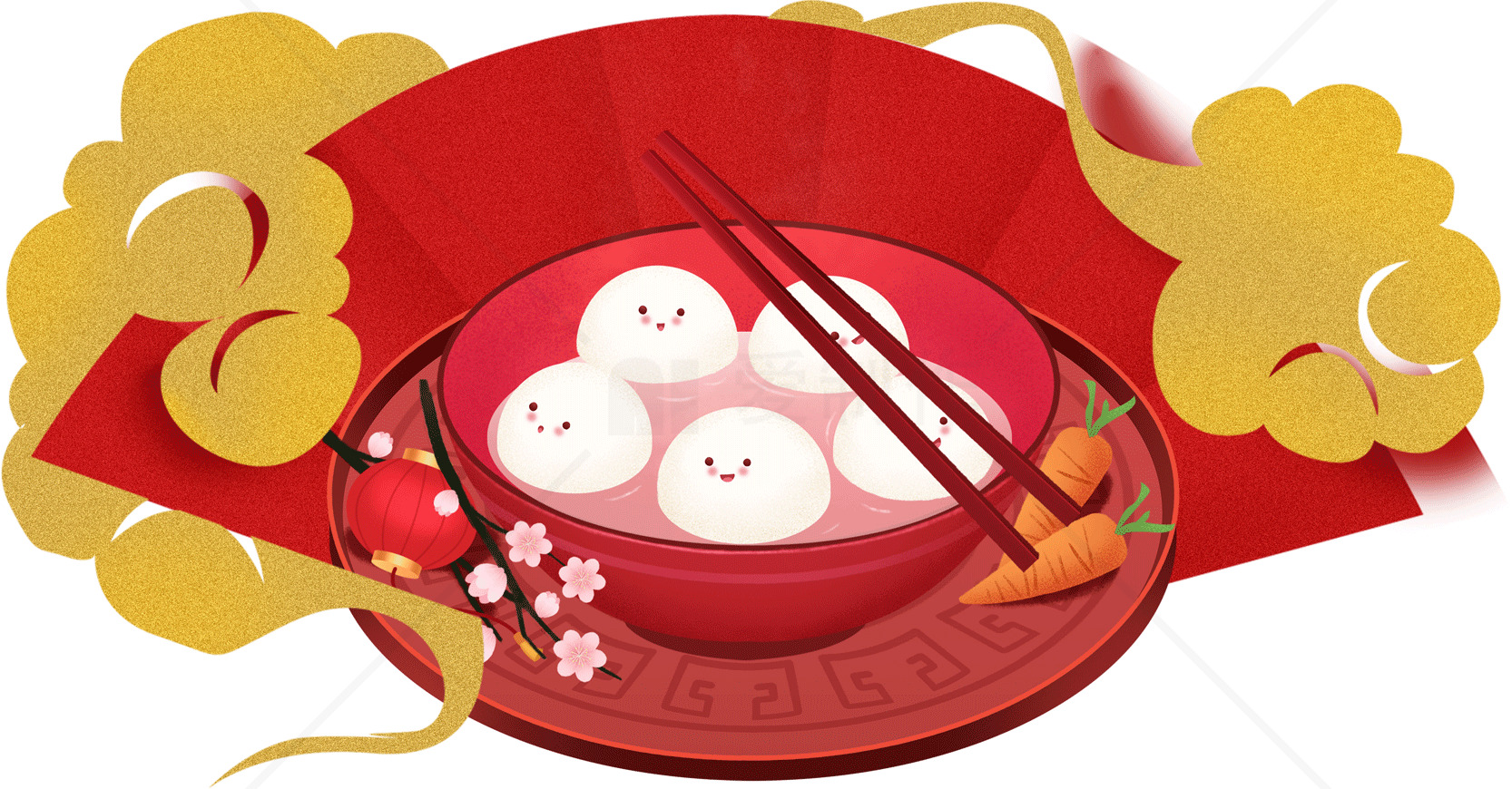 元宵节特色美食汤圆高清图片素材