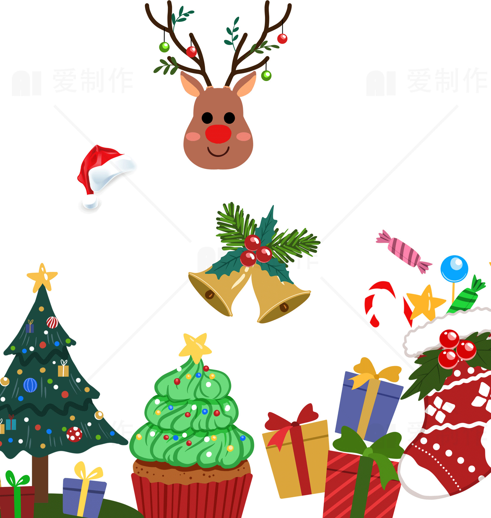 圣诞节装饰素材图片合集