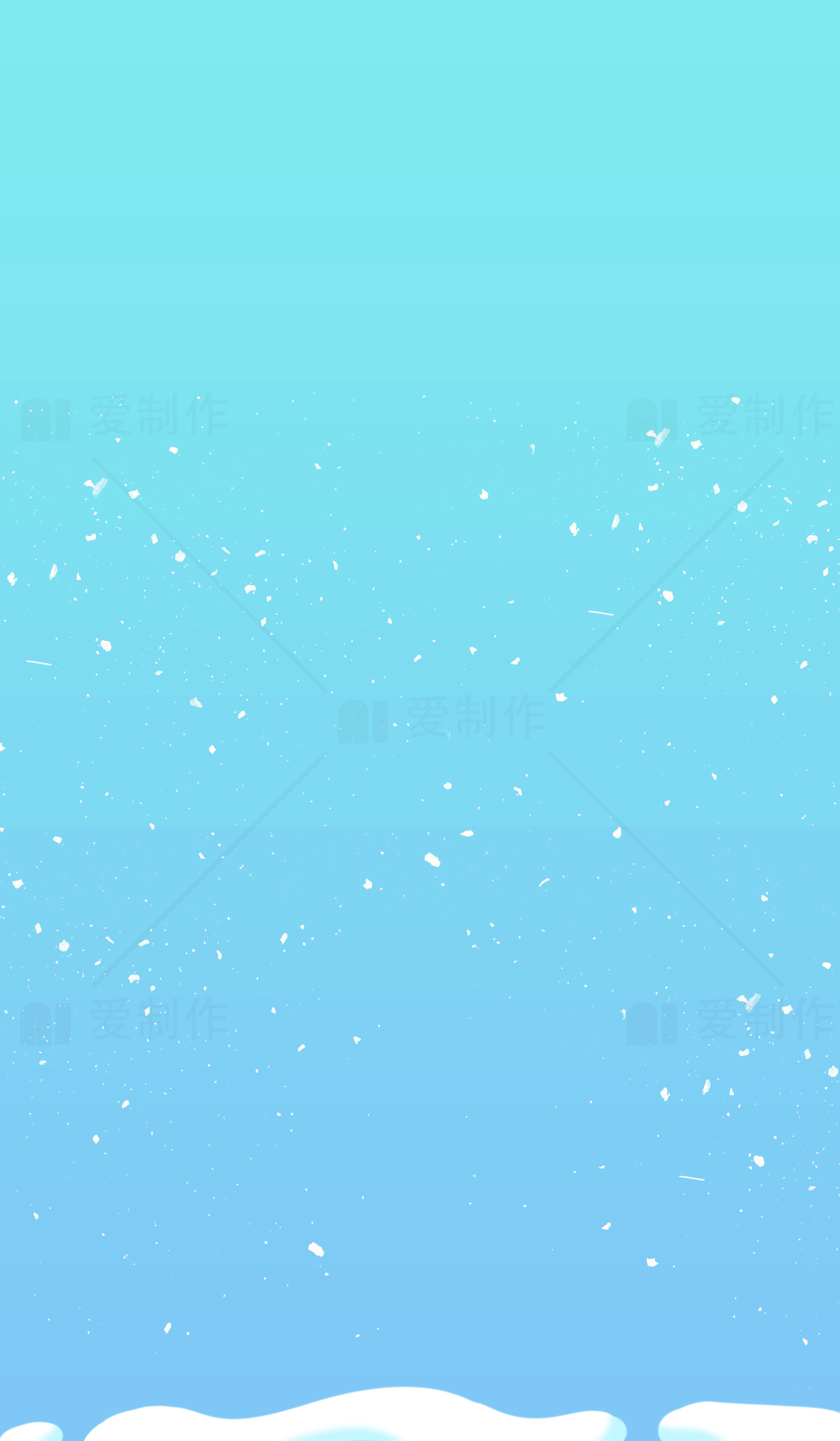 冬季雪景高清背景图素材