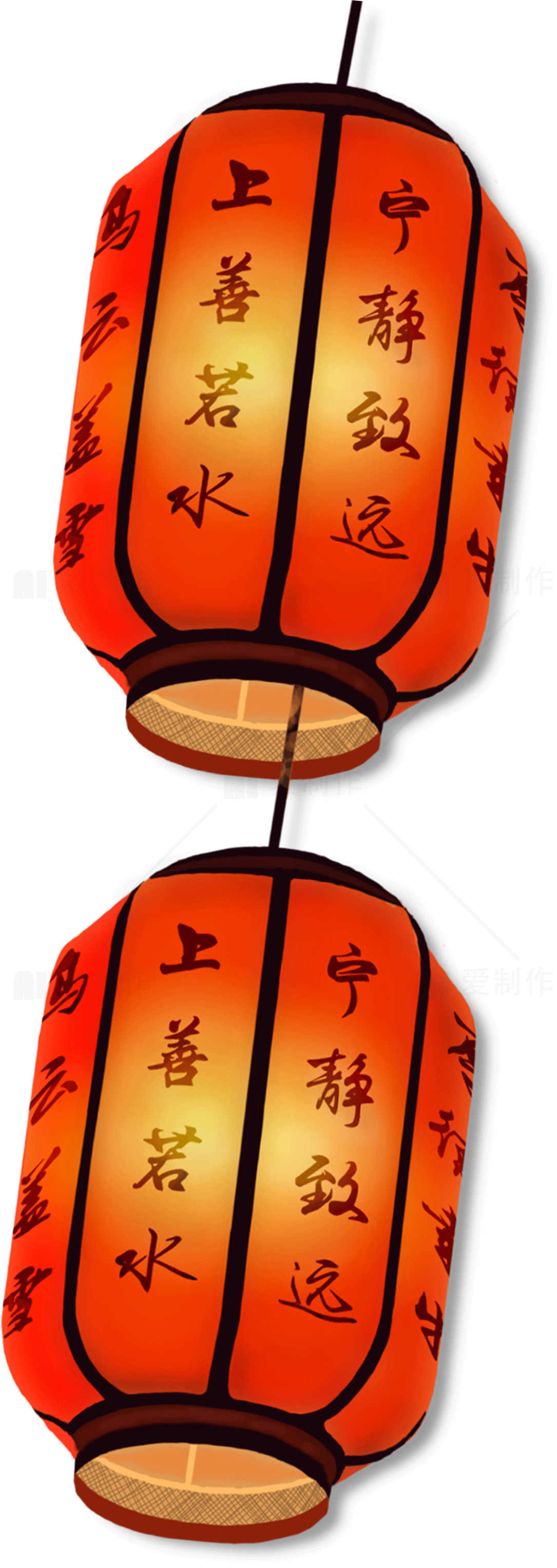 传统中式红灯笼图片素材