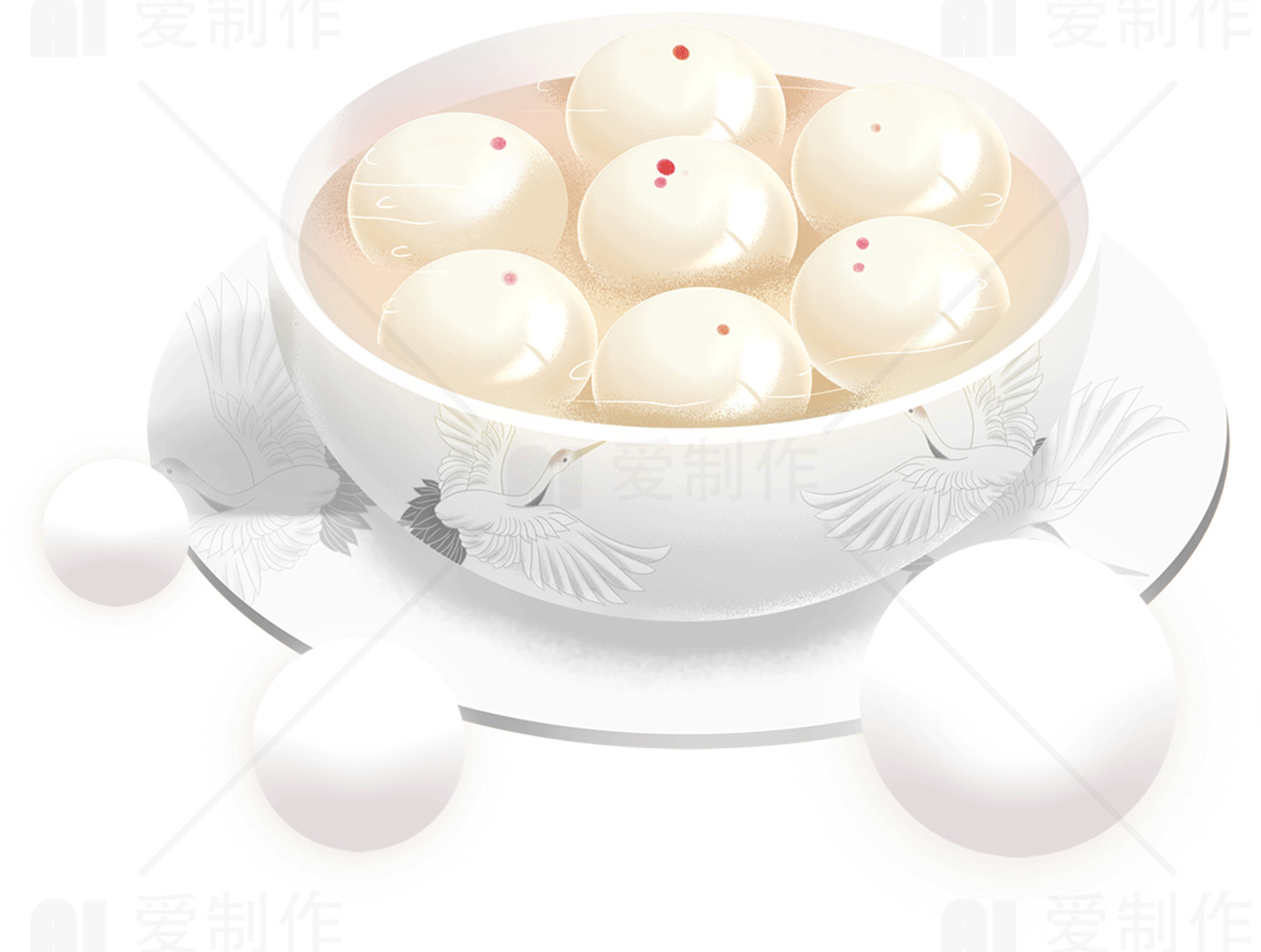 元宵节传统美食汤圆高清图片合集素材