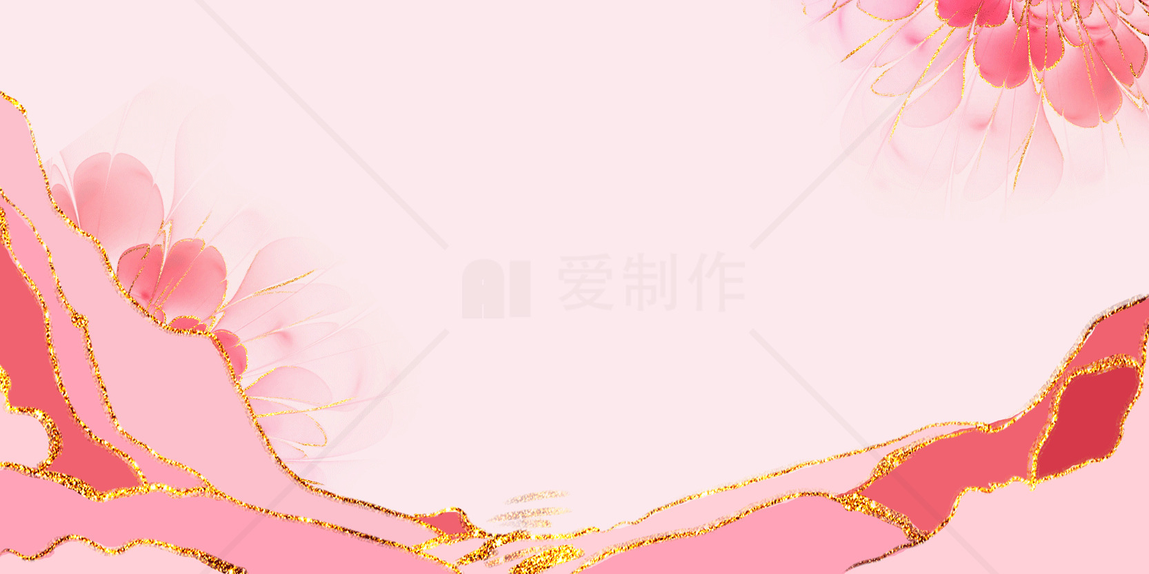 粉色花卉背景图片素材