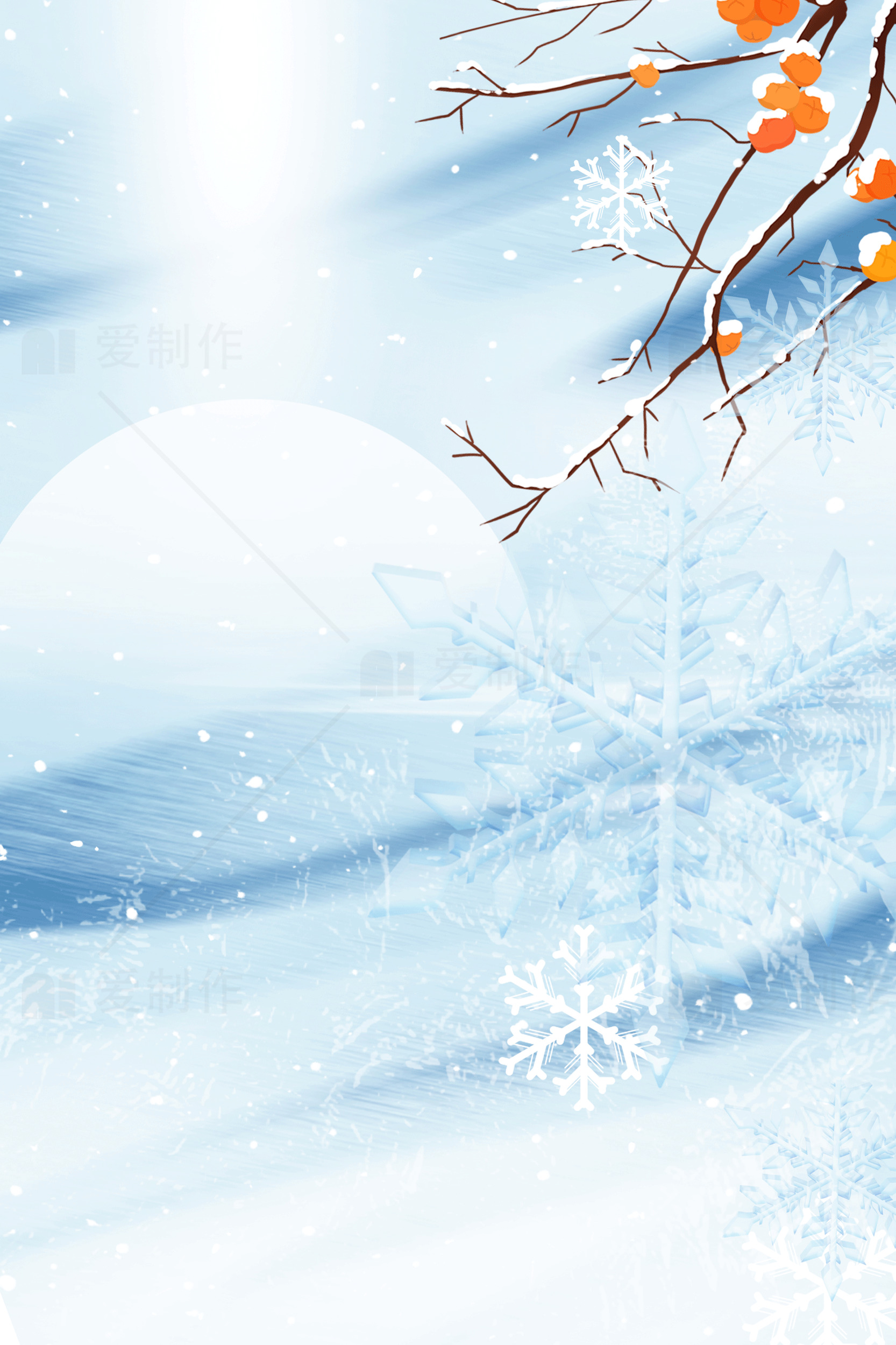 冬季雪景高清图片背景素材