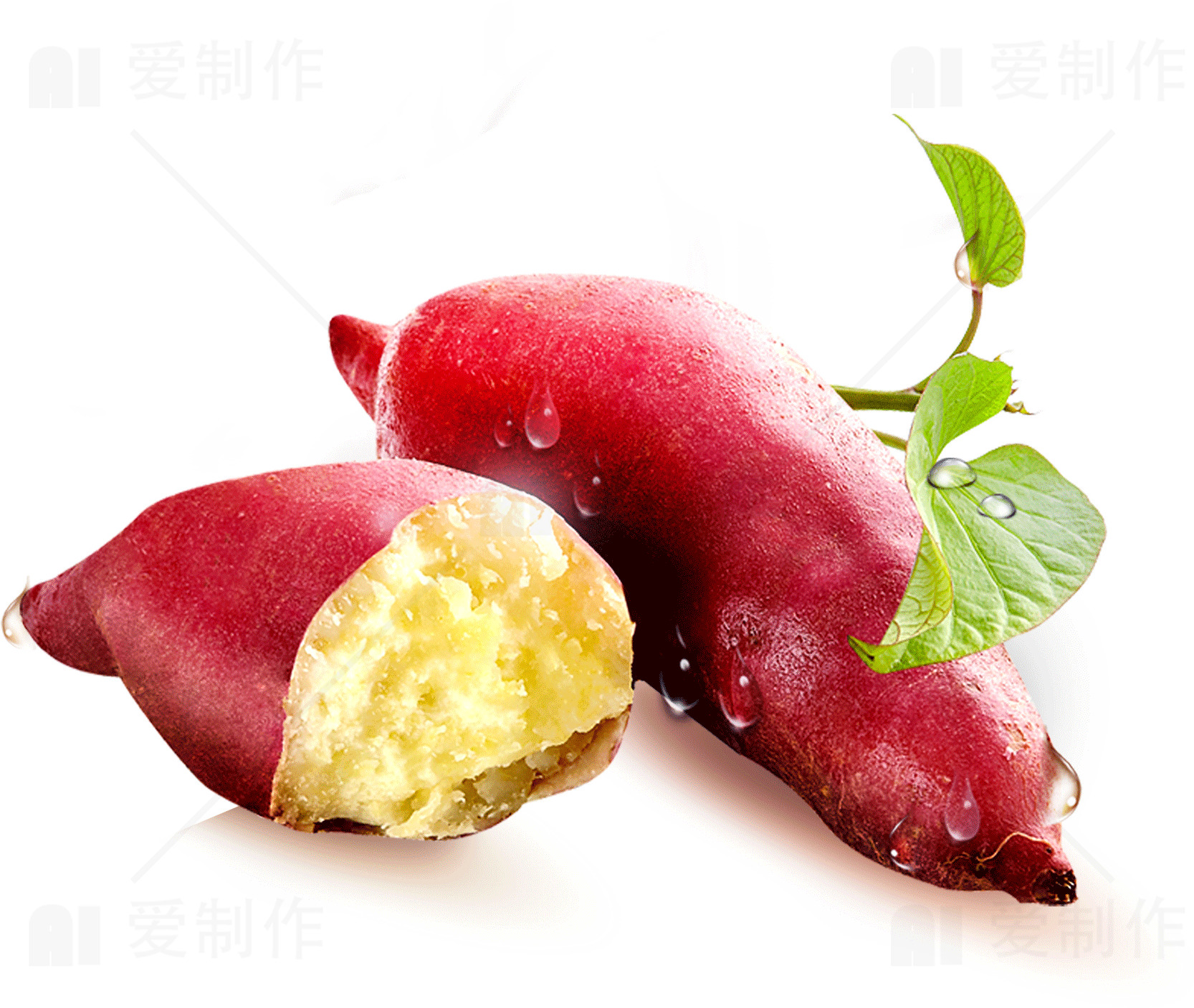 新鲜红薯图片 - 健康美味的天然食品素材