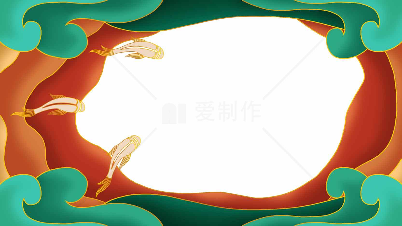 中国风卡通背景图片素材