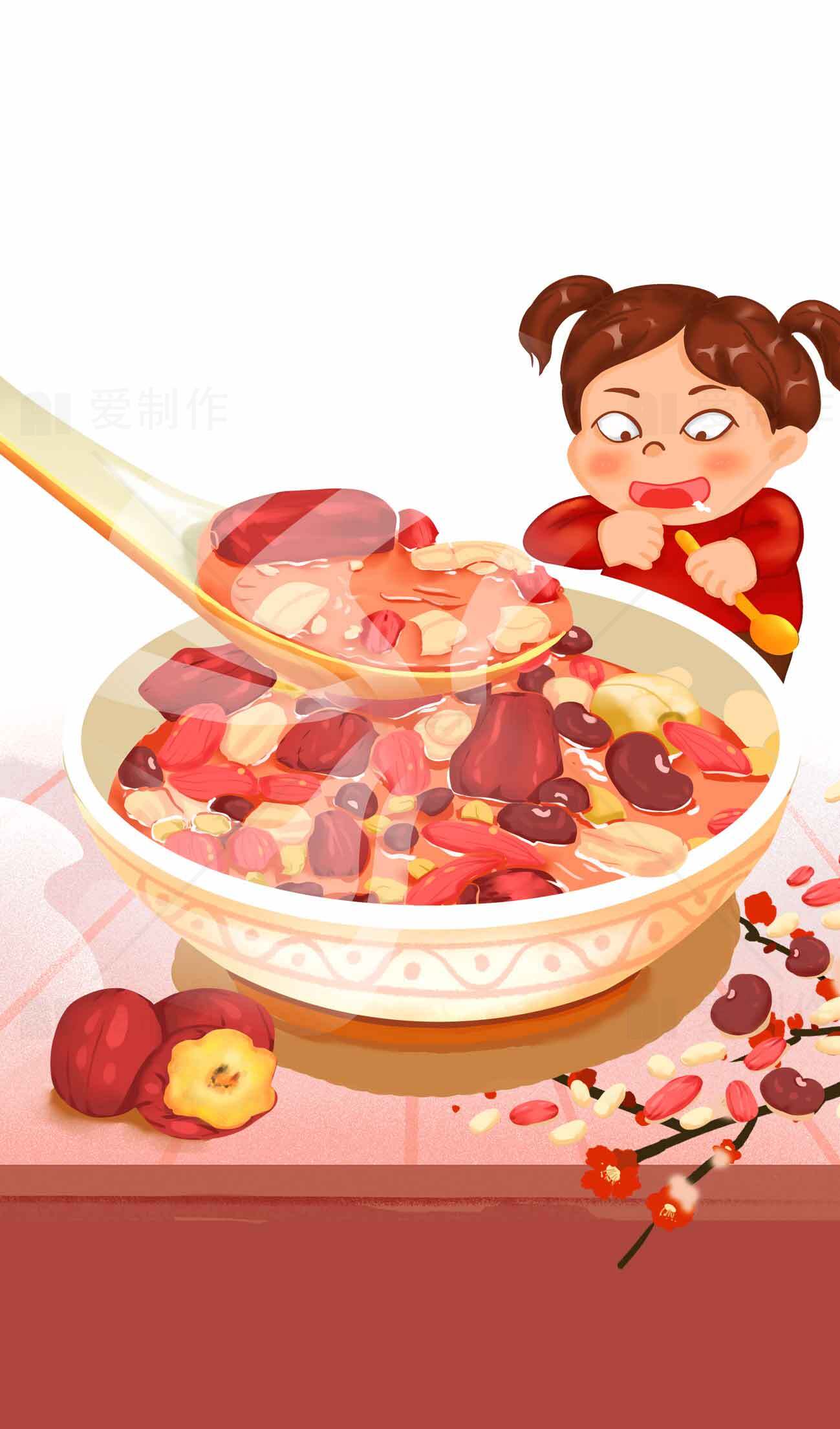 儿童营养早餐：红枣八宝粥的做法与功效素材