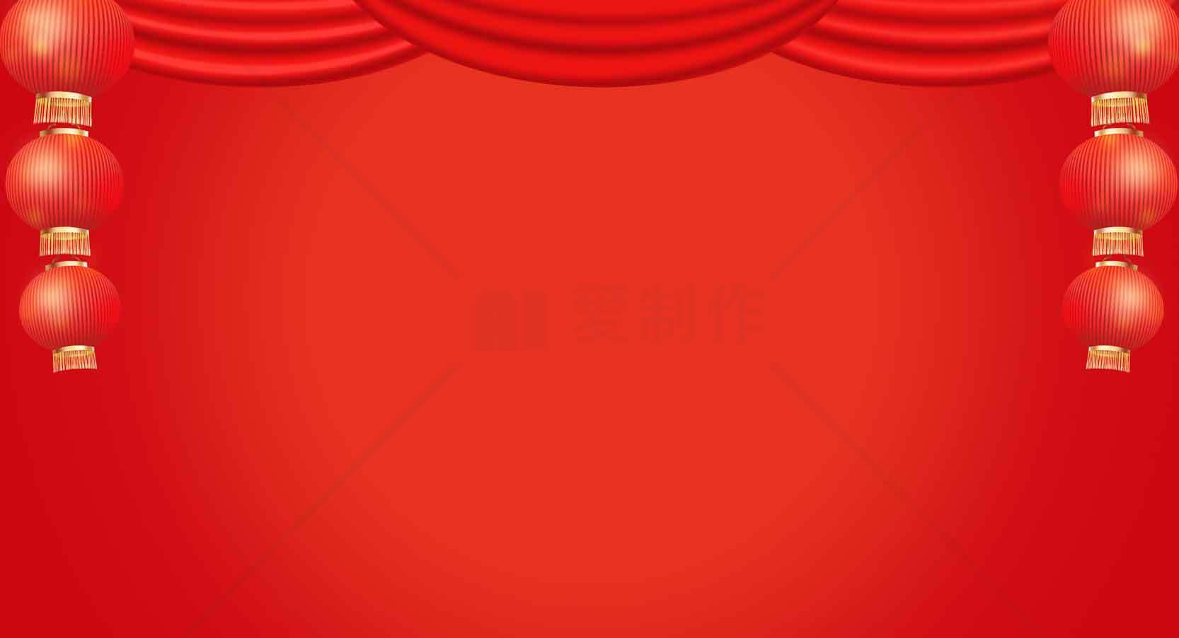 喜庆红色背景图片-中国传统节日装饰素材