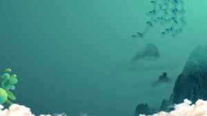 海底世界背景图片-清新自然水下景观