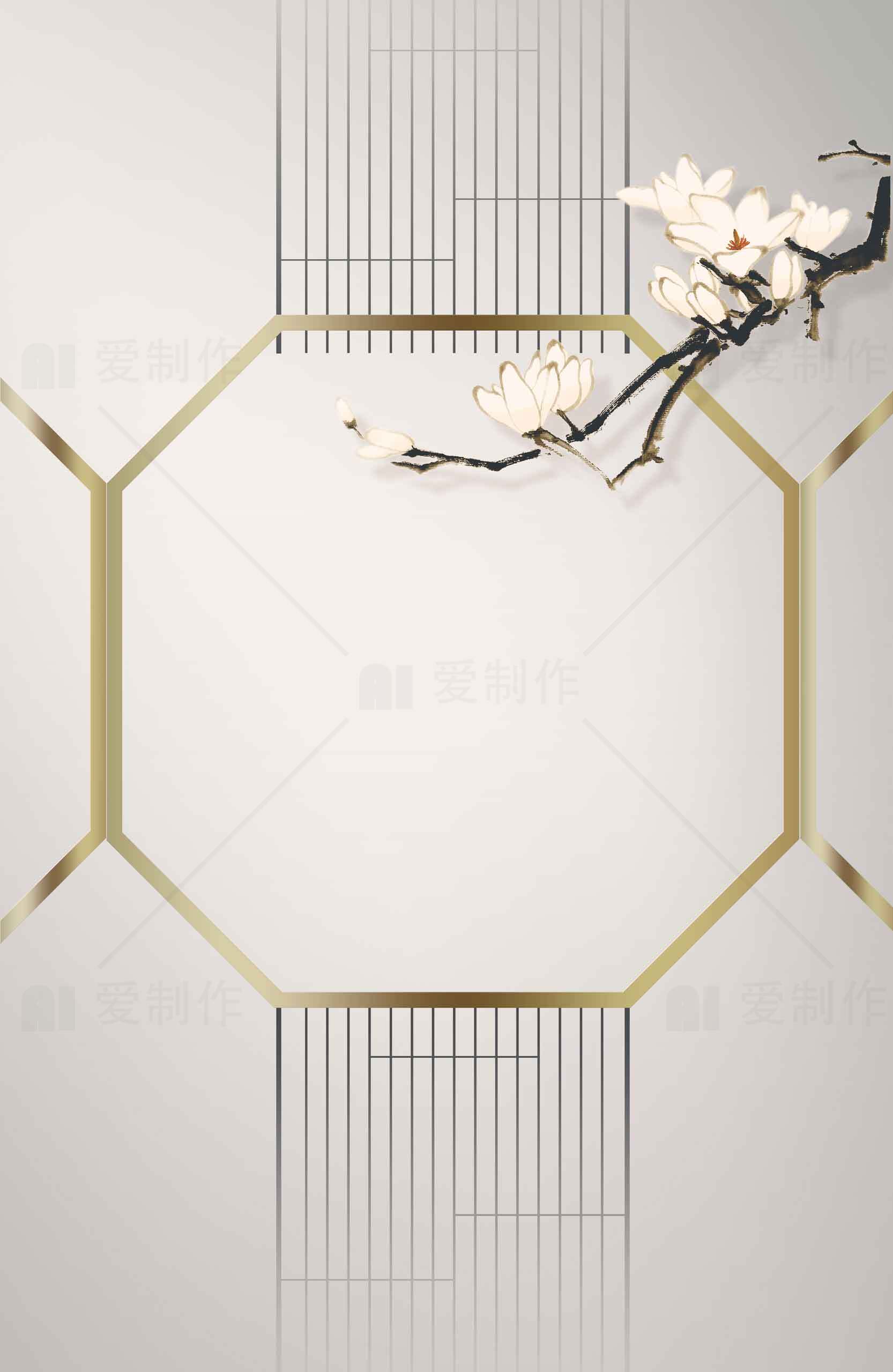 简约中式风格背景图片设计素材