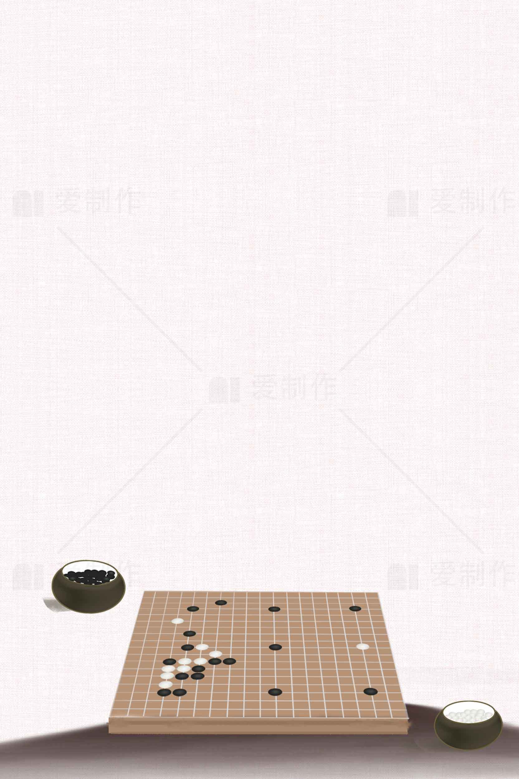 围棋艺术与禅意之美素材