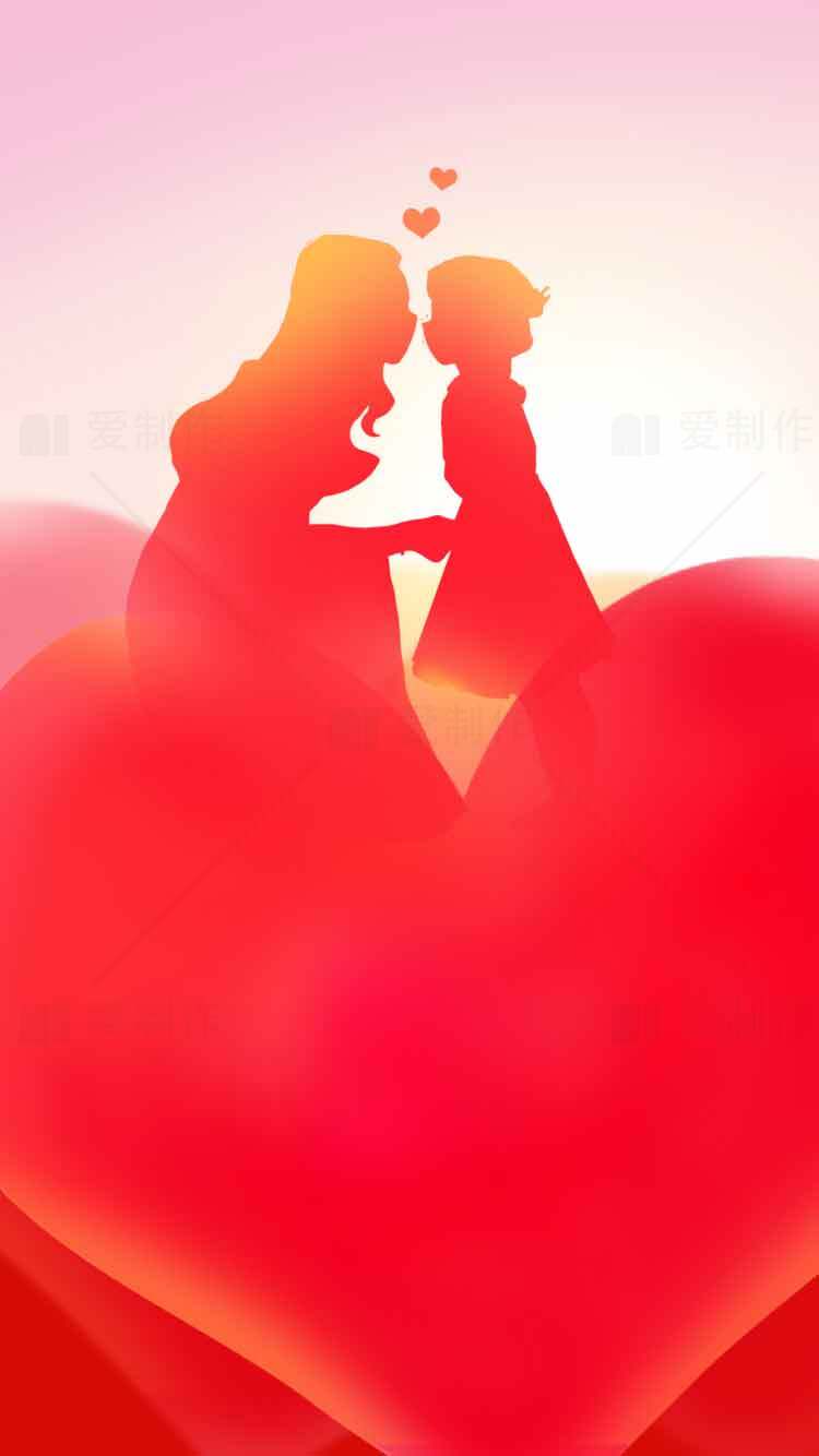 母爱温暖的剪影艺术图片素材