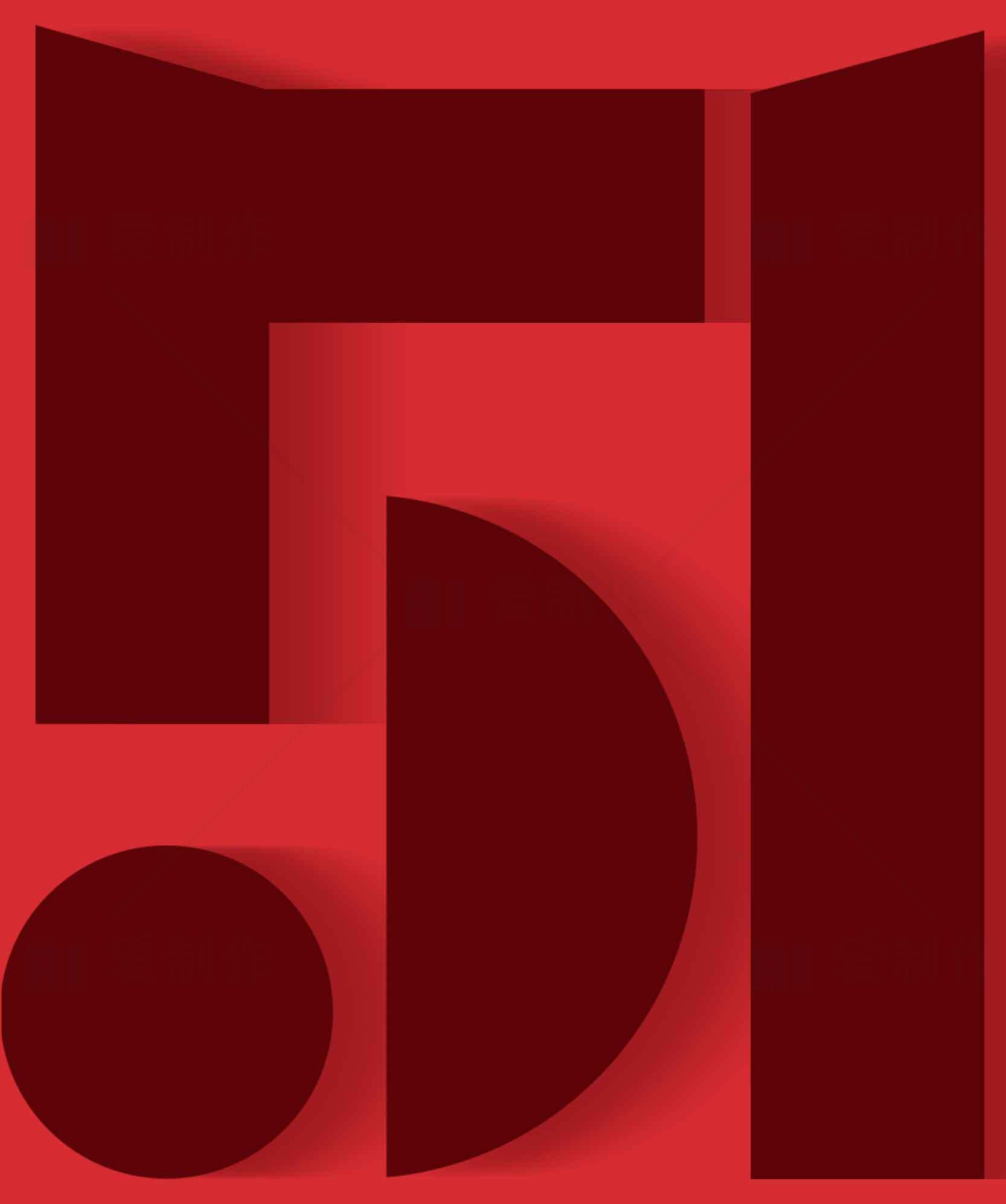 红色数字51艺术设计图片素材