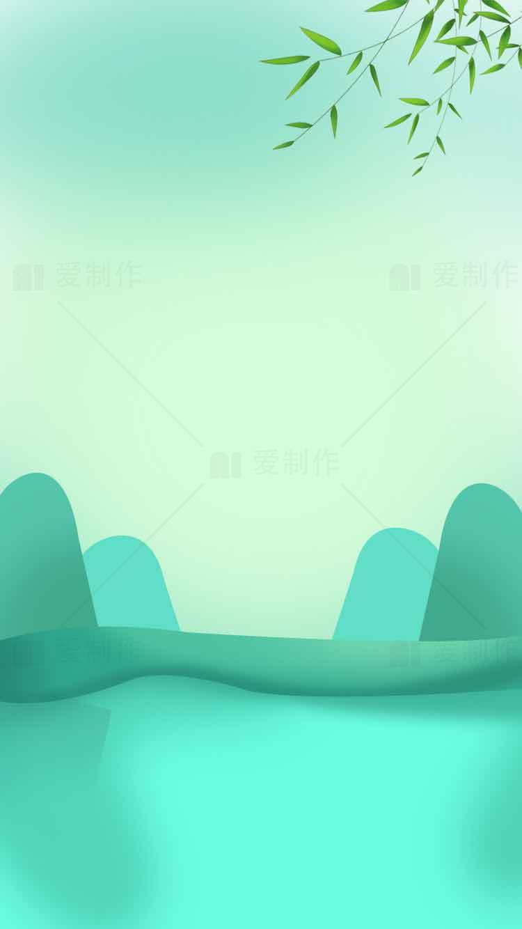 清新自然风景背景图片素材