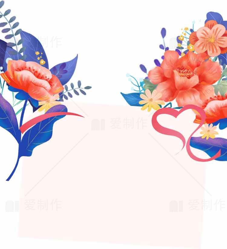 浪漫花卉背景设计图片素材
