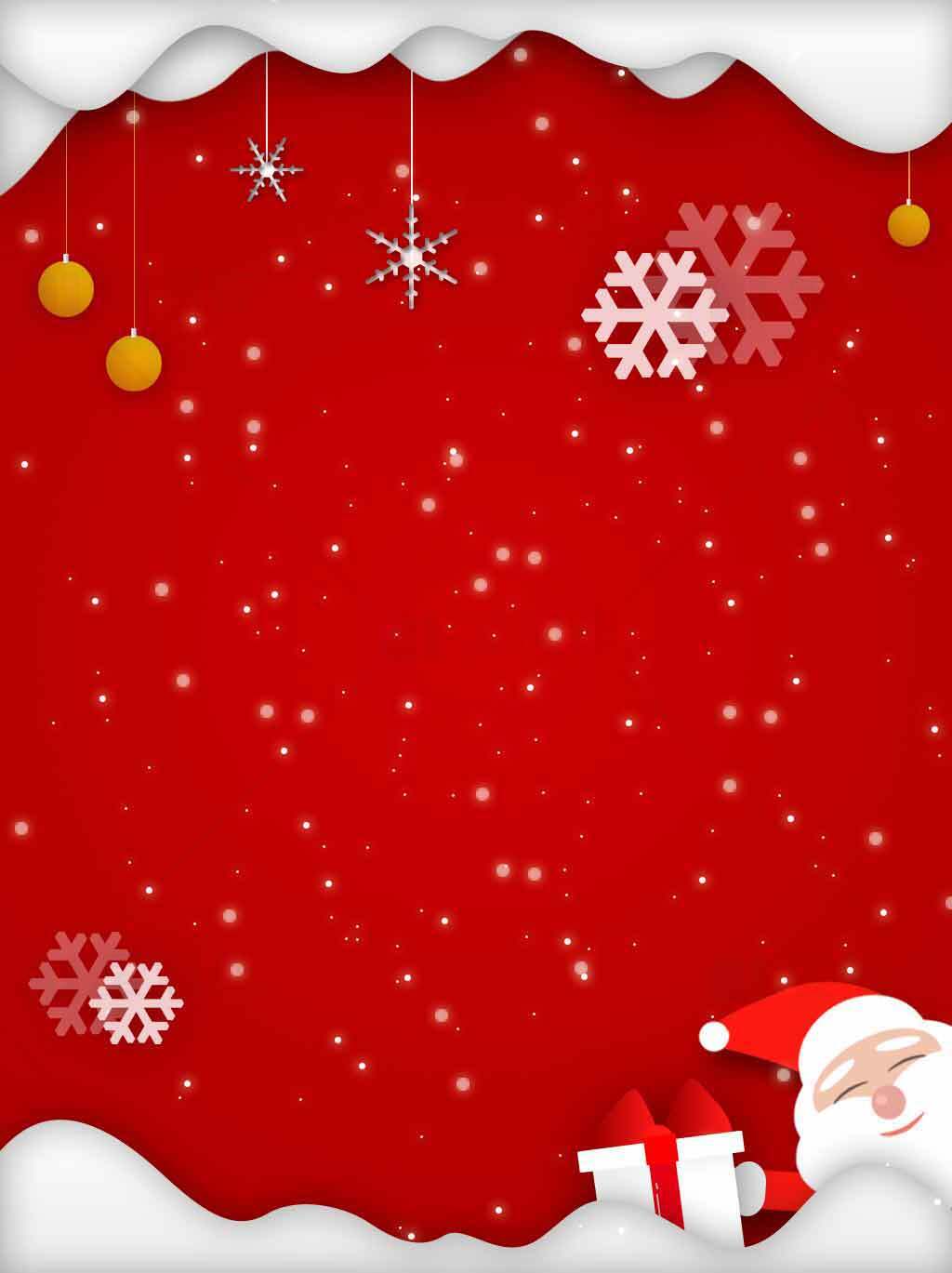 红色圣诞节背景图片设计素材
