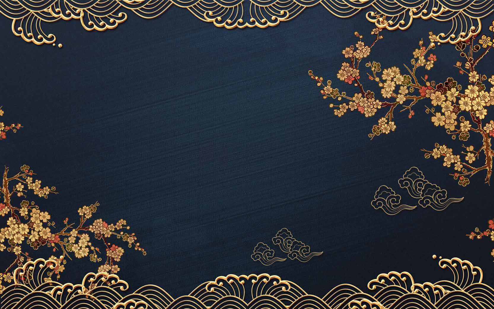 中式古典花纹背景图片设计素材