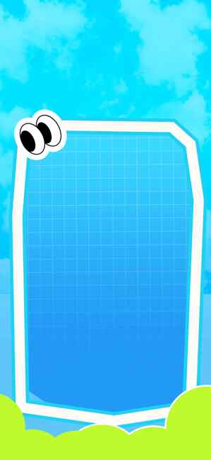 卡通风格蓝色背景设计模板