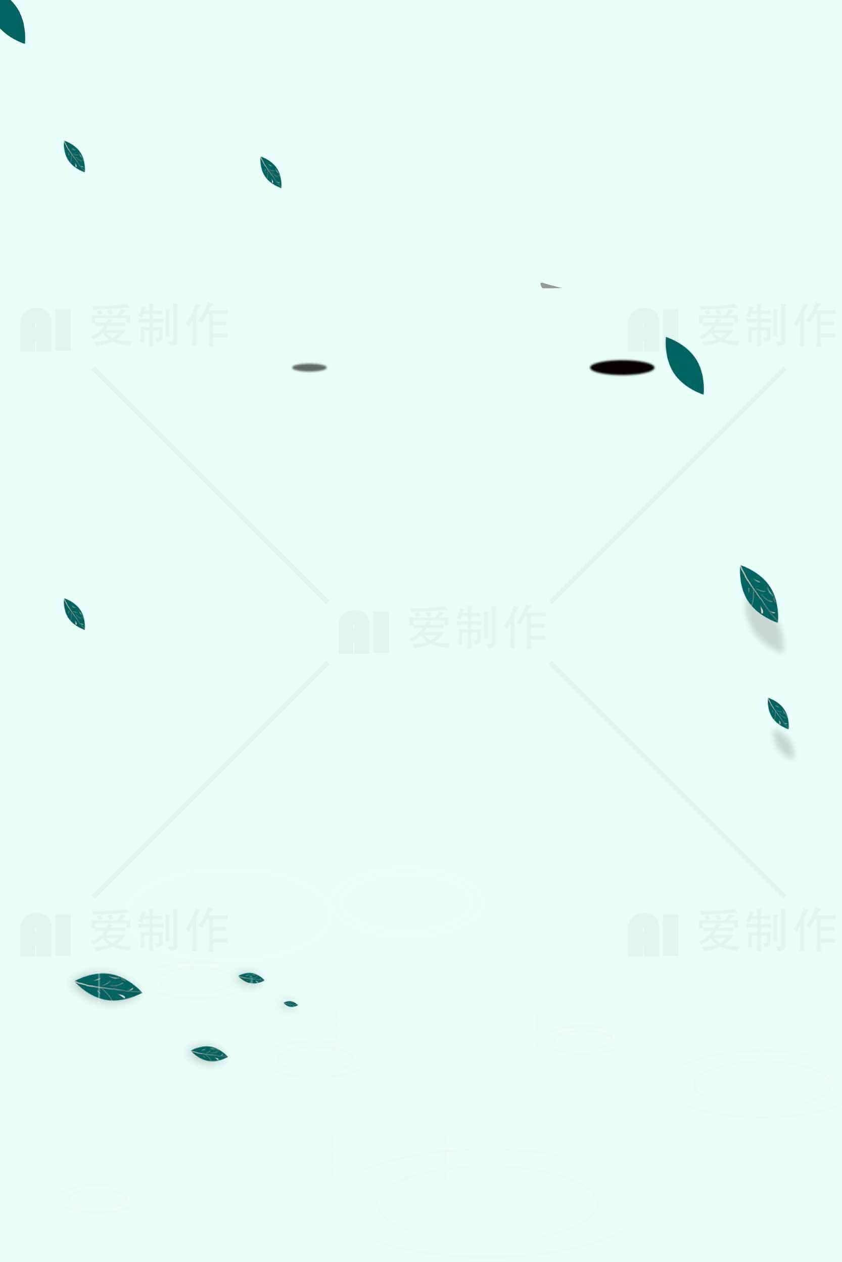 清新绿叶背景图片设计素材