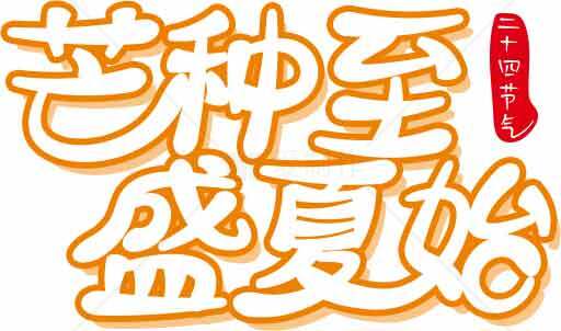 芒种节气盛夏开始的标志性设计图片素材
