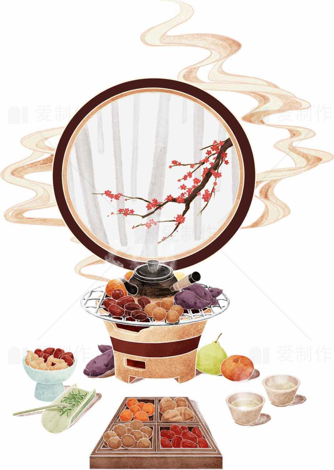 传统中式火锅美食图片素材