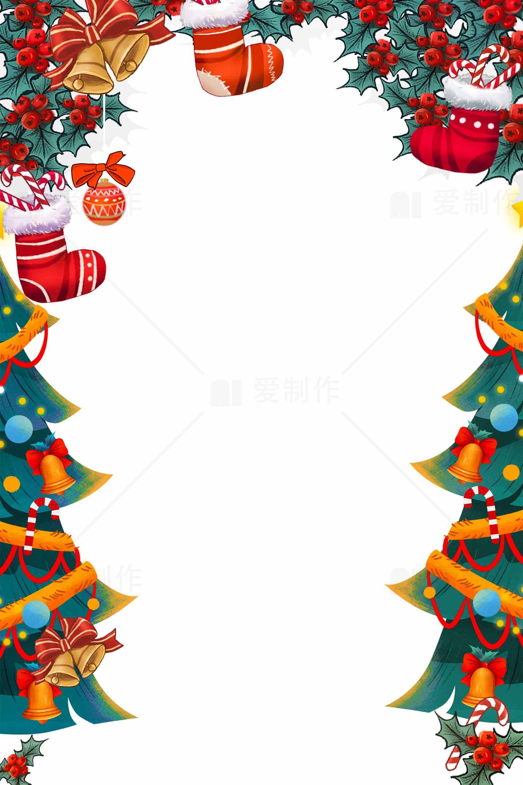圣诞节装饰边框图片下载素材