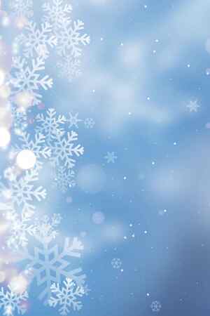 冬季雪花背景图片-蓝色主题设计