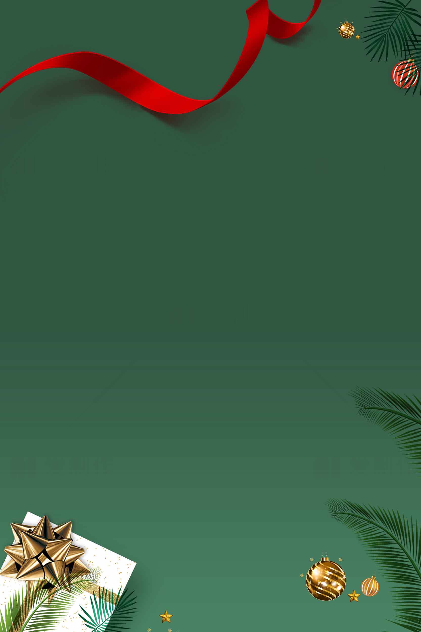 圣诞节绿色背景图片装饰设计素材