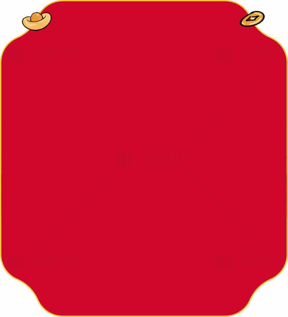 红色背景与金色装饰的中国风设计图片素材