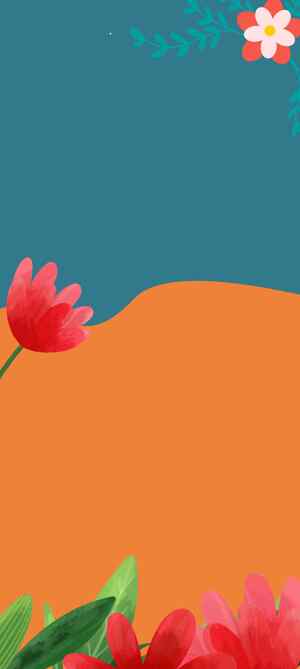 简约花卉背景设计图片