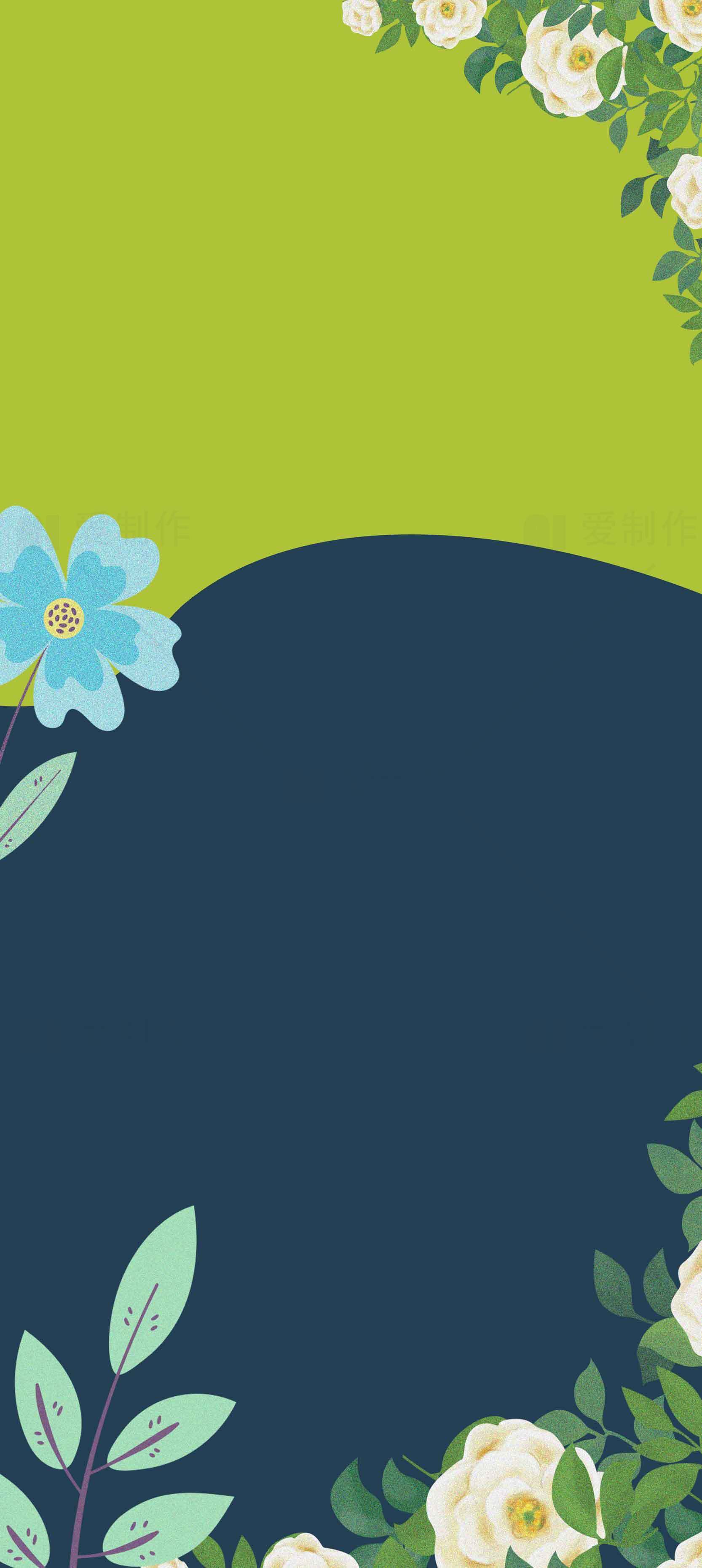 清新自然花卉背景图片素材