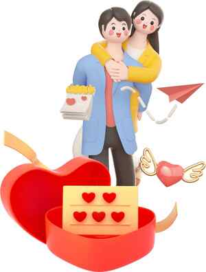 浪漫情侣礼物创意图片