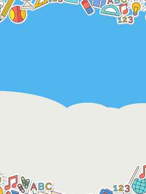 儿童教育主题卡通背景图片