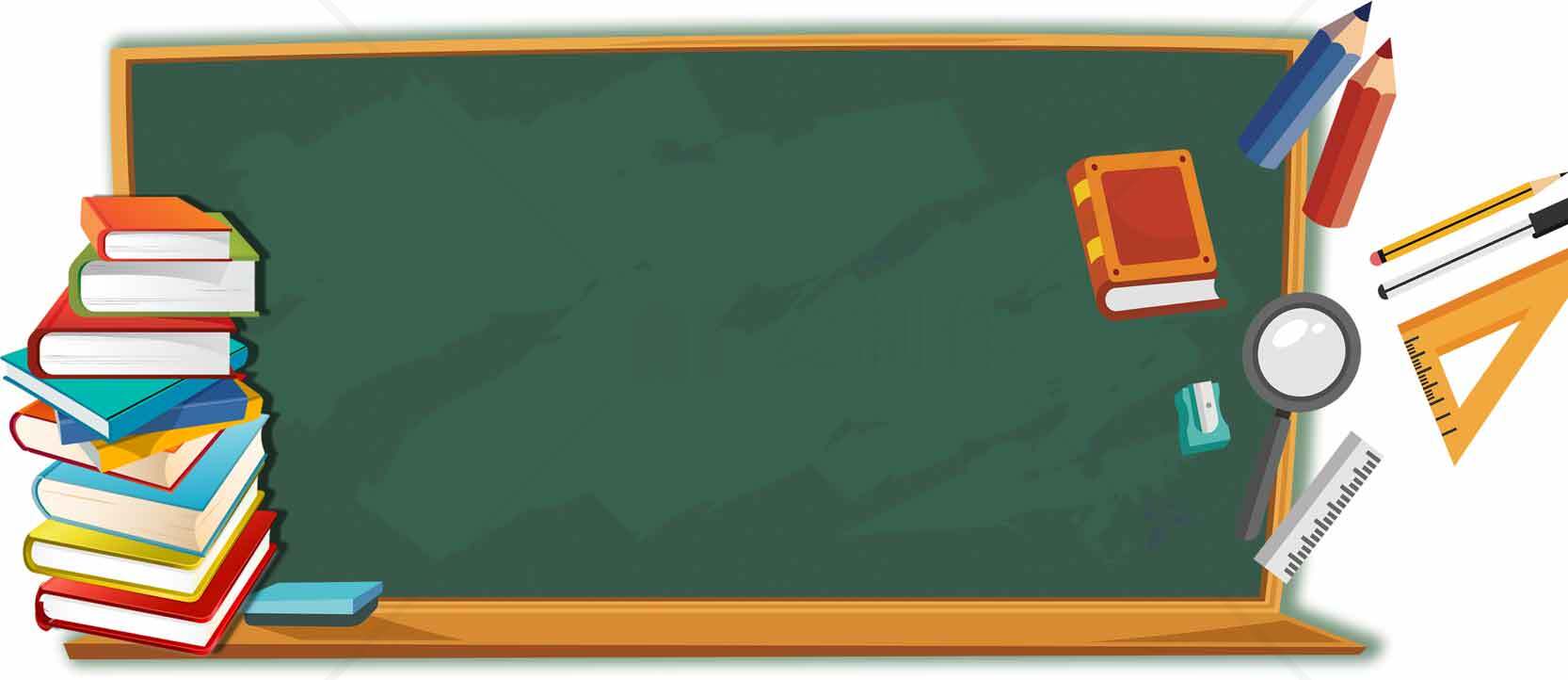黑板与学习工具背景图片素材