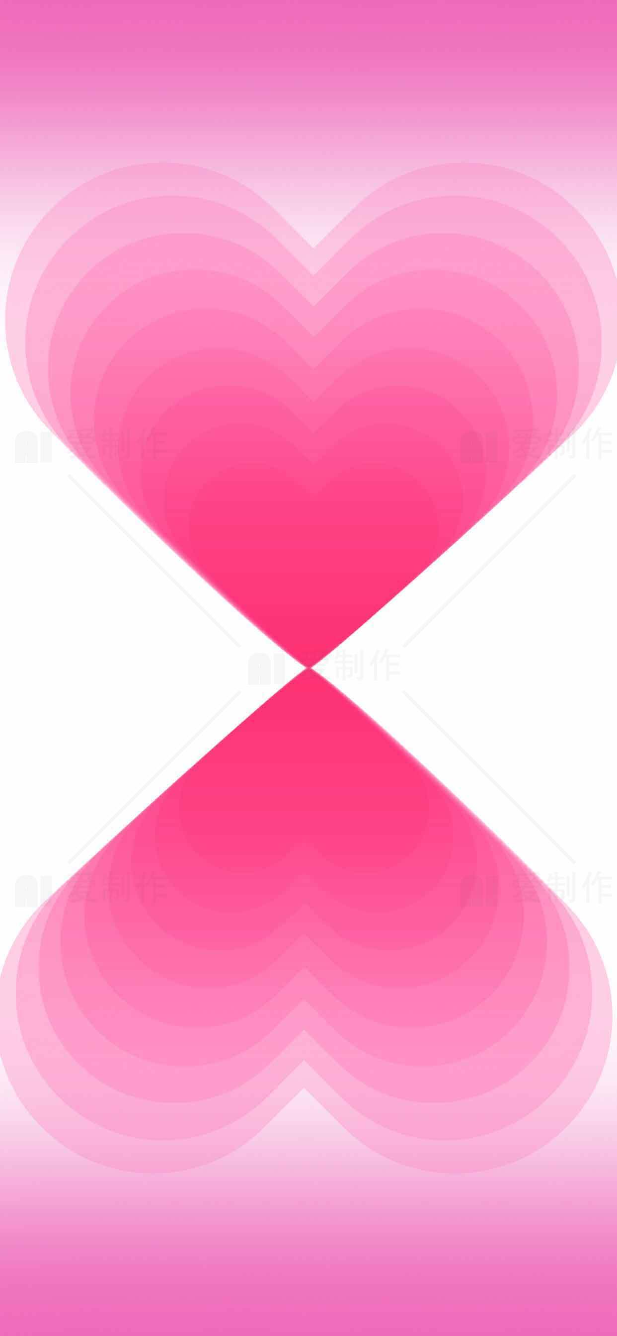 粉色渐变爱心背景图片 | 浪漫唯美设计素材