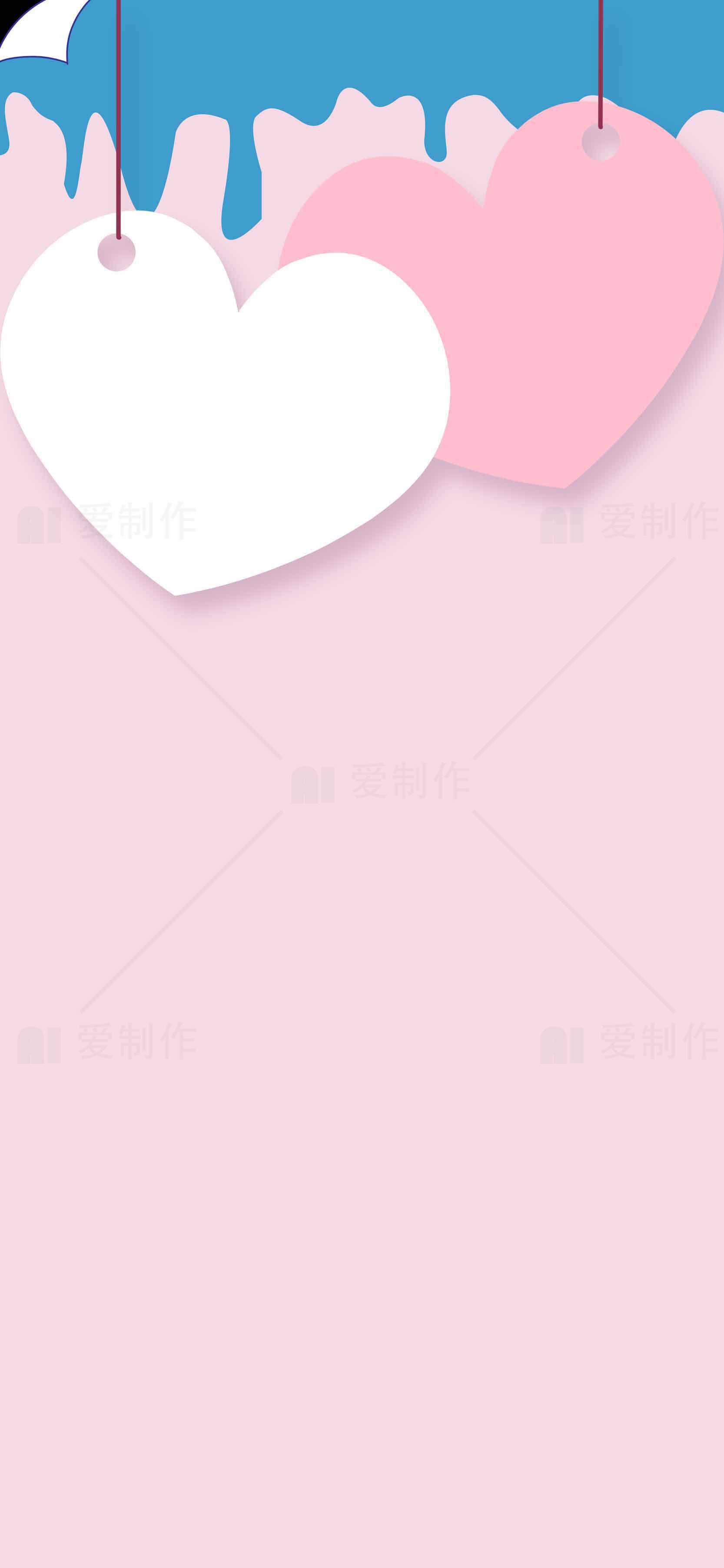 浪漫唯美粉色爱心背景图素材