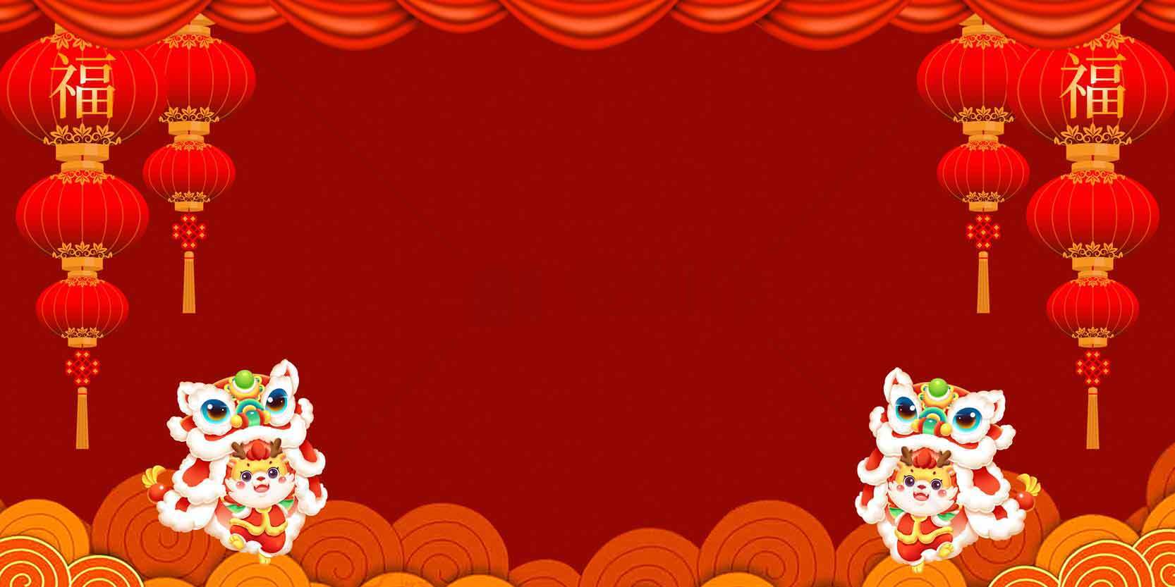 喜庆中国风新年背景图片素材