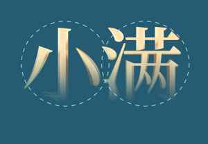小满节气创意海报设计模板