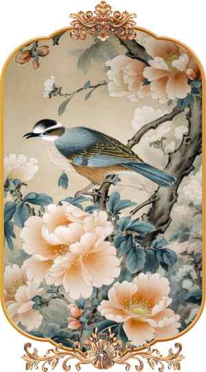 唯美花鸟装饰画：古典艺术与自然之美