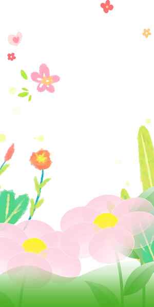 春日清新花卉背景图片