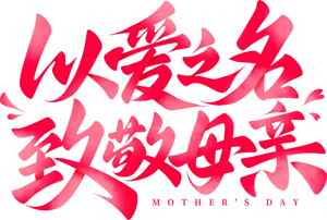 以爱之名致敬母亲母亲节主题海报