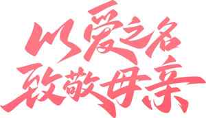 以爱之名致敬母亲节海报设计